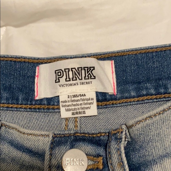 PINK denim Jean shorts size 2 - Picture 5 of 7